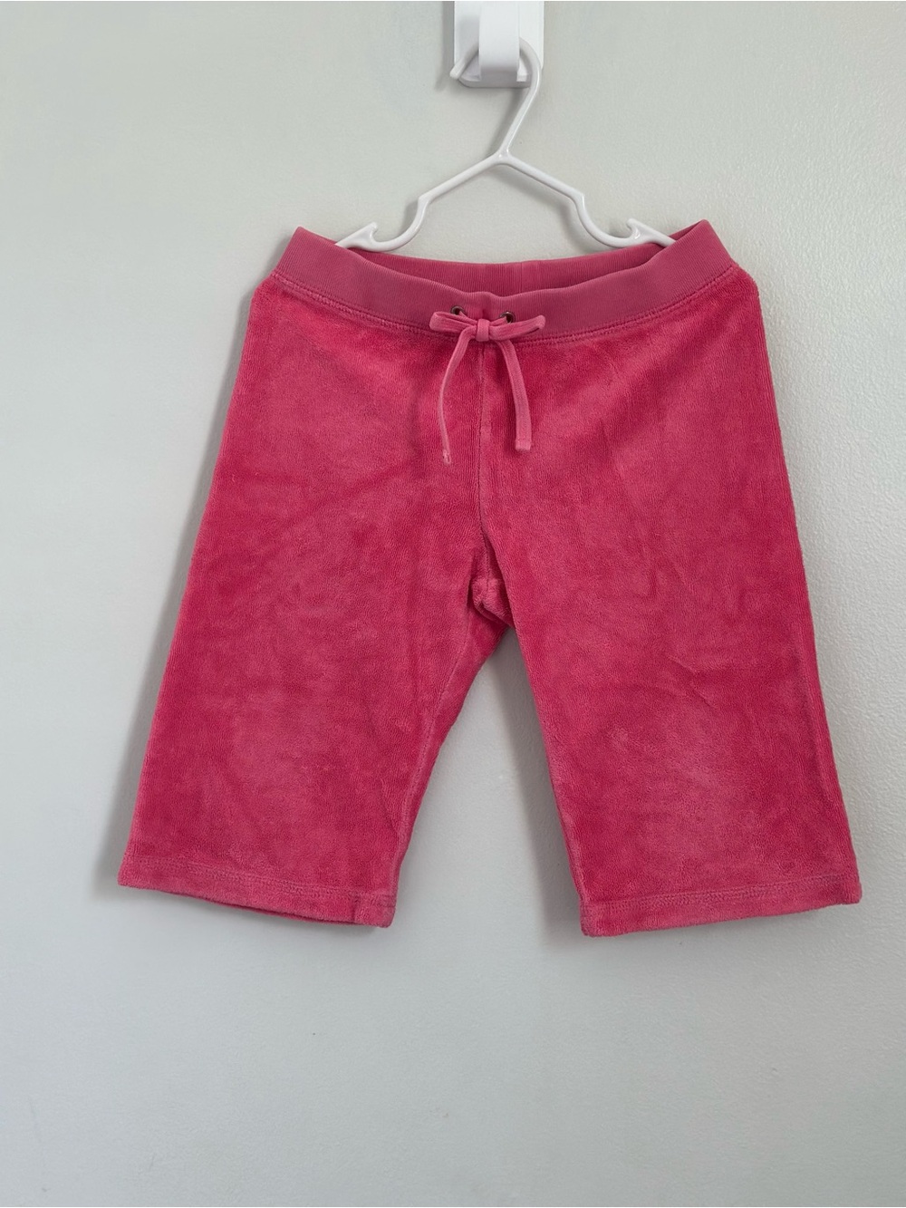 Juicy Couture Bright Pink Terry Drawstring Kids Shorts